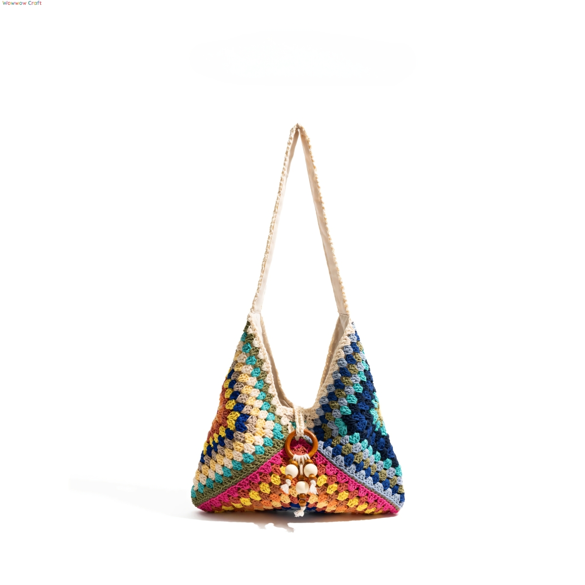 Shoulder Bags,Totes,Crochet Bags,Colorful Handmade Crochet Bag - Crochet Shoulder Bag